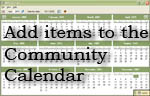 click here to add events to the community calendar